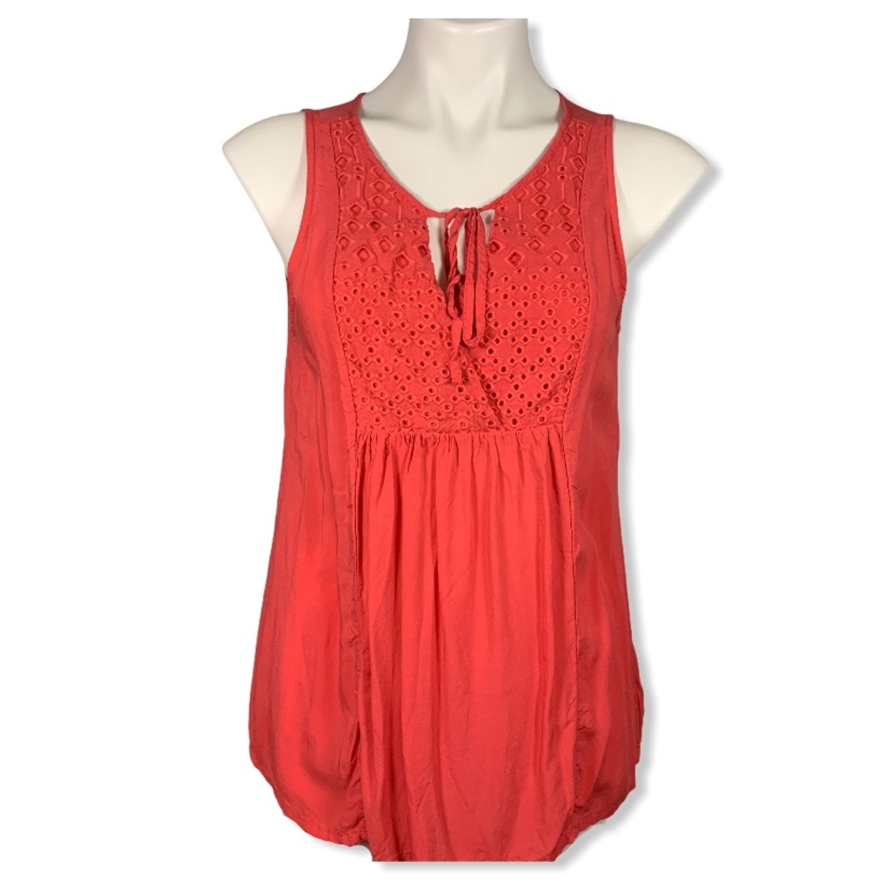 Sanctuary Pink Embroidered Tank Size Small